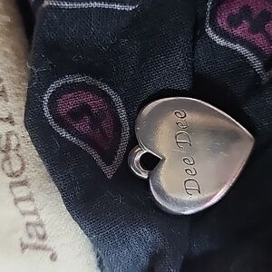 Classic James Avery Heart Charm - Engraved